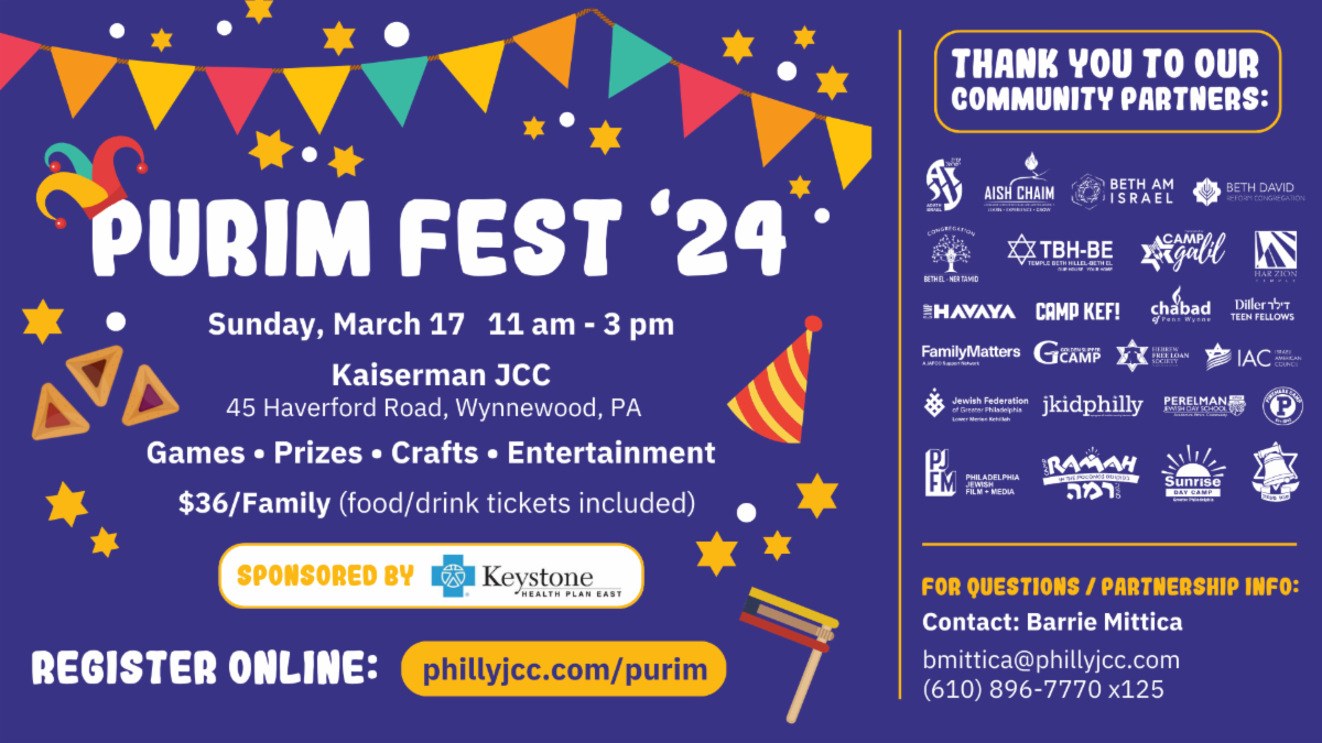 Purim at the JCC! Philly J
